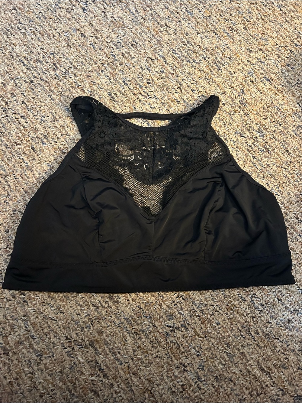 torrid Black Lace High-Neck Bralette